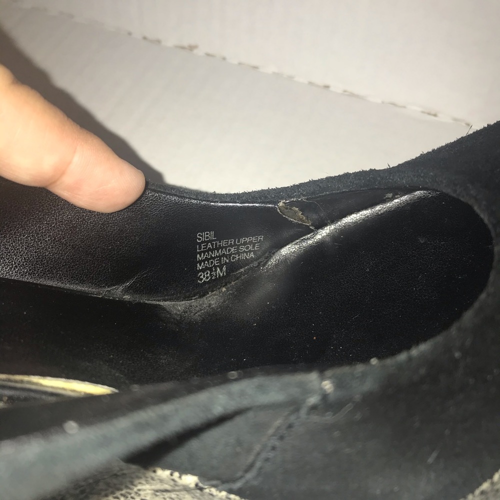 Luxury Rebel Wedge Heels Black - Picture 7 of 8